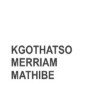 Kgothatso Merriam Mathibe